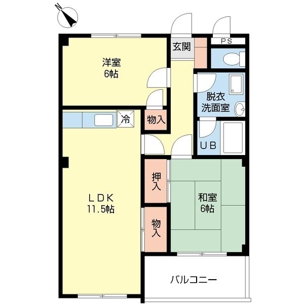 アンジェロ・パティオ（0205） 間取り図画像