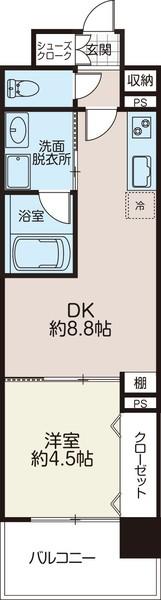 モモンレジデンス六本木（0803） 間取り図画像