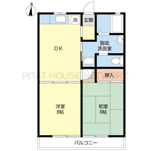 最上階・南向き