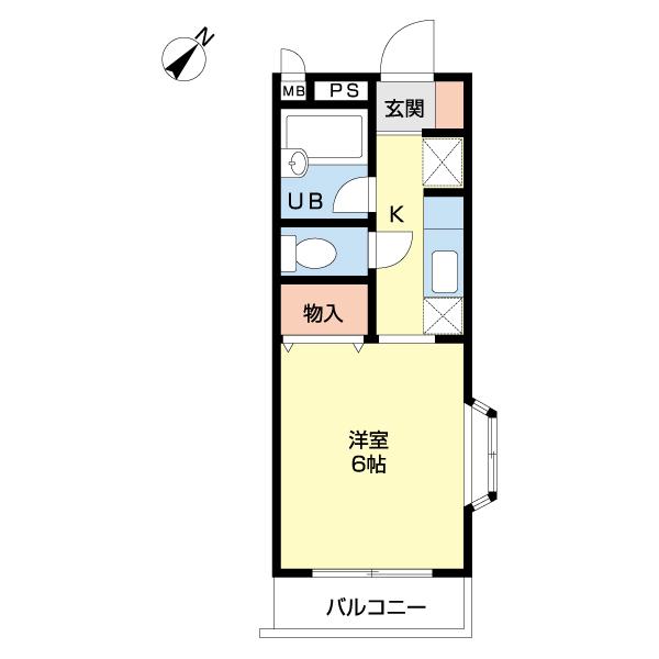 さざんかハイツ（0201） 間取り図画像