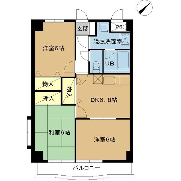 モンターナ弐番館（0305） 間取り図画像