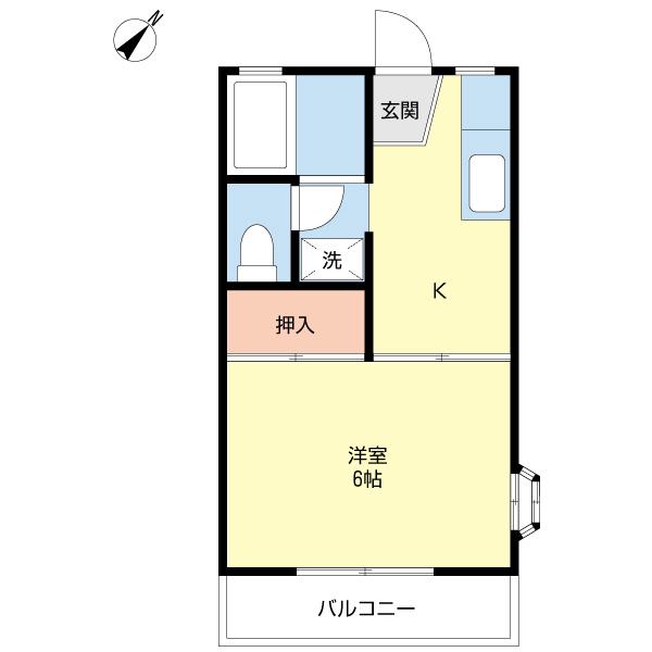 ハイツオークス２（0201） 間取り図画像