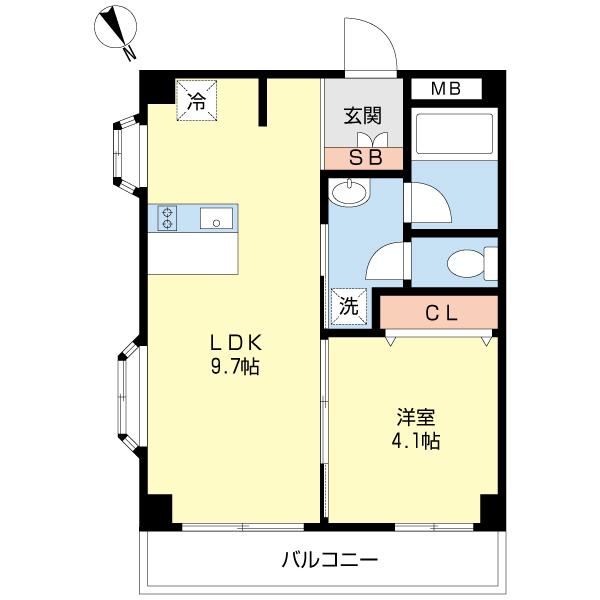 ヌーベルライフ末広（0304） 間取り図画像
