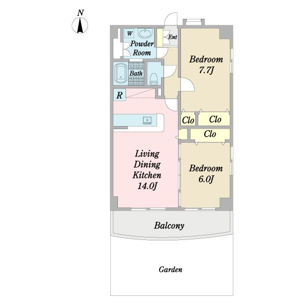 ゆとりある２ＬＤＫ