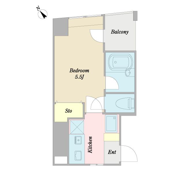 ＡＬＰＩＮＥ茅場町（0701） 間取り図画像