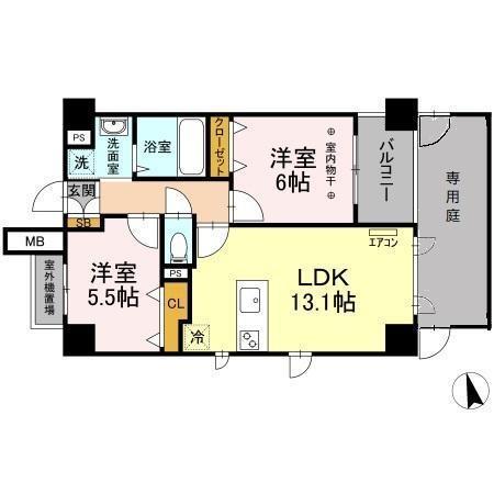 サンピタリア東船橋（105） 間取り図画像