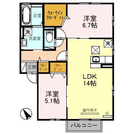 ビーノ　Ⅰ（102） 間取り図画像