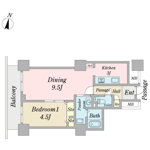 天王洲ビュータワー（ＳＡ借上）（3211） 間取り図画像