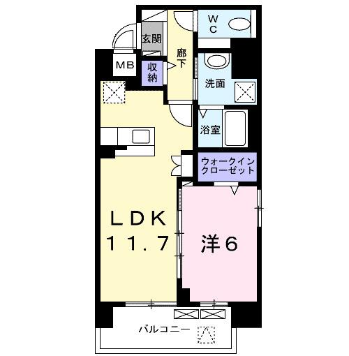 マリーナコート（901） 間取り図画像