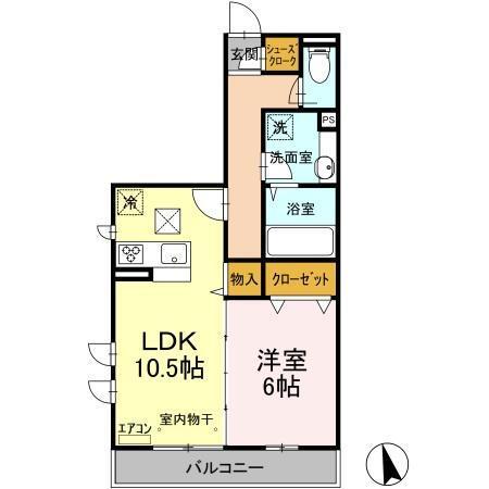 ベルシア（103） 間取り図画像
