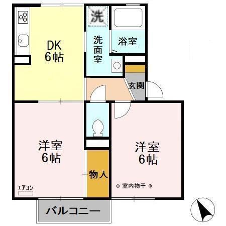 ファインビレッジ（202） 間取り図画像