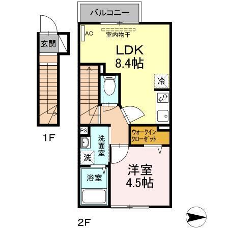 アンジュール西落合（202） 間取り図画像