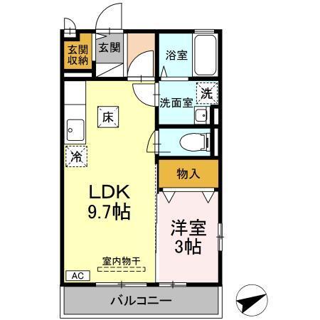 山手ヒルズ　壱番館（101） 間取り図画像