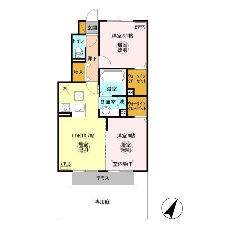 イーリスガーデン（103） 間取り図画像