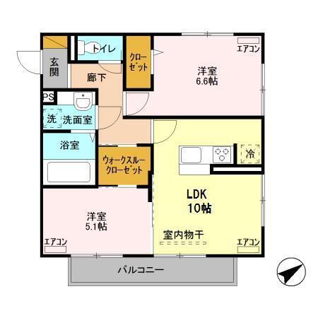 ディアマンテ（301） 間取り図画像