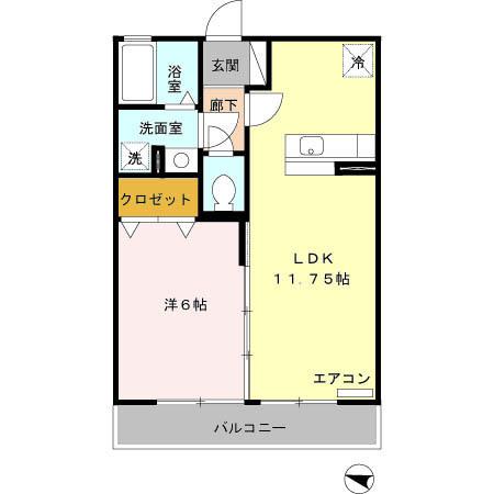 プランドールパレス（205） 間取り図画像