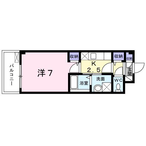 セモア中山（402） 間取り図画像