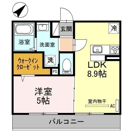 プルミエール大宮七里 　Ａ（302） 間取り図画像