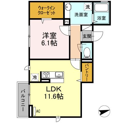 グラン アンス（201） 間取り図画像