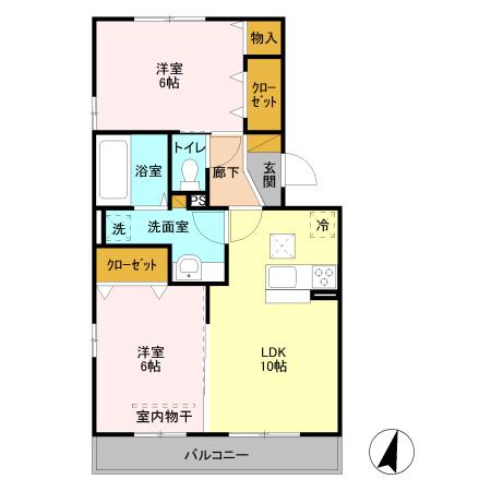 グランメール（105） 間取り図画像