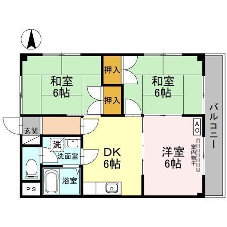 大幸マンション（101） 間取り図画像