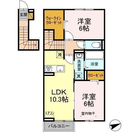 ライハ（208） 間取り図画像
