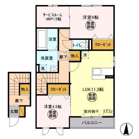 間取り図写真