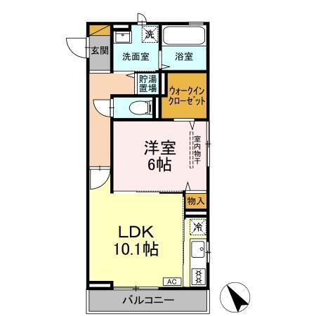 エスペランサＡ（301） 間取り図画像