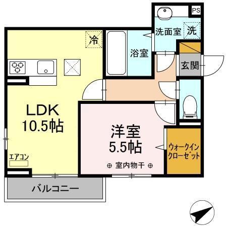 グランディオ西船（101） 間取り図画像