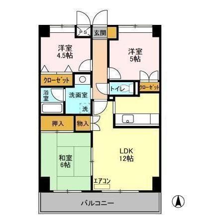 グランディス新八柱（0402） 間取り図画像