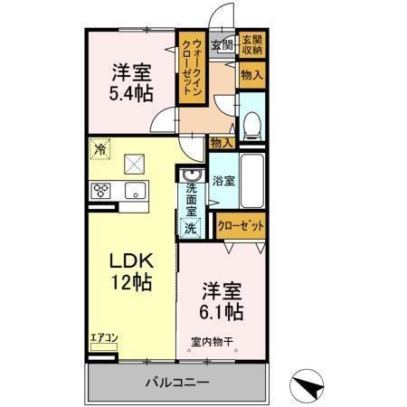レジデンスヒルトップⅨ（106） 間取り図画像