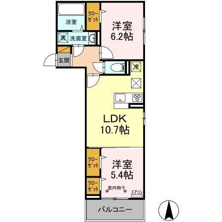 エスポワール（101） 間取り図画像