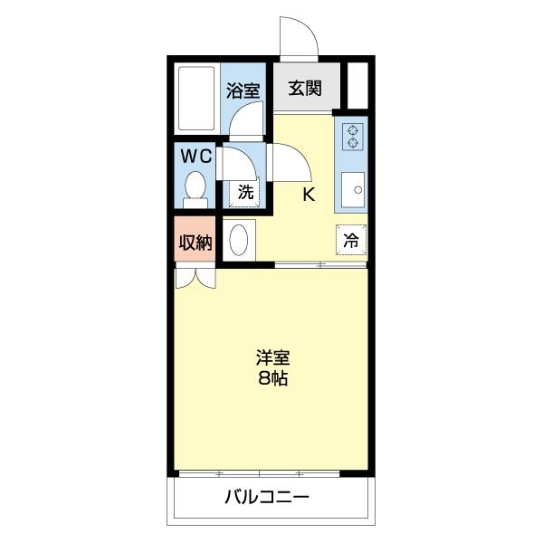 フィフティストームマンション下小塙（0206） 間取り図画像