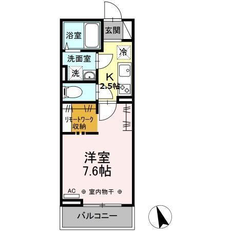 ウェルデンス戸塚　Ｂ（308） 間取り図画像