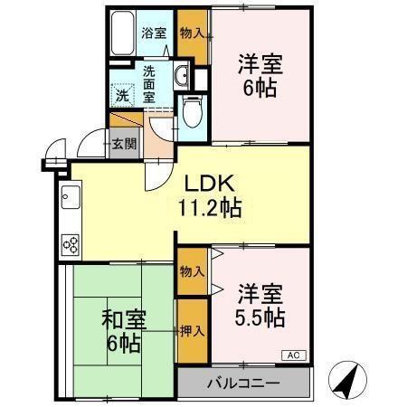 サンモール・オガワ（303） 間取り図画像