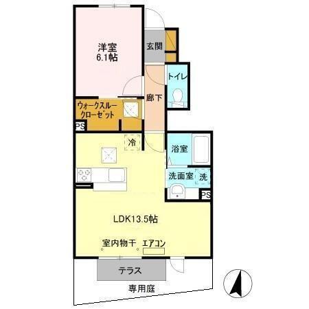 クレア　Ⅲ（102） 間取り図画像