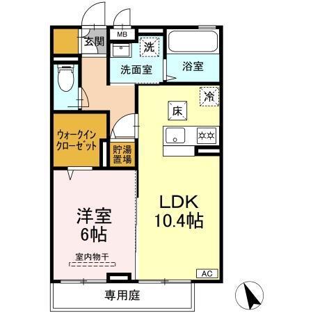 エスペランサＡ（102） 間取り図画像
