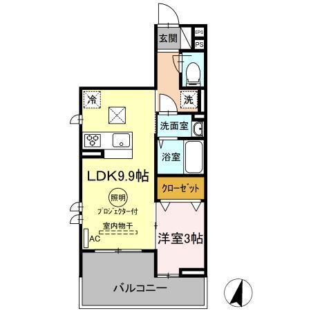 セジュール AOBA ボヌール（108） 間取り図画像