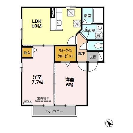 サンパティーク　Ｂ館（101） 間取り図画像
