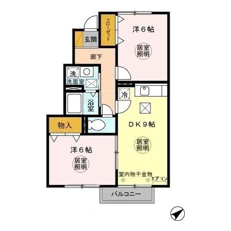 シャルマンおおたかの森（102） 間取り図画像