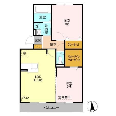 ルシェリア（303） 間取り図画像