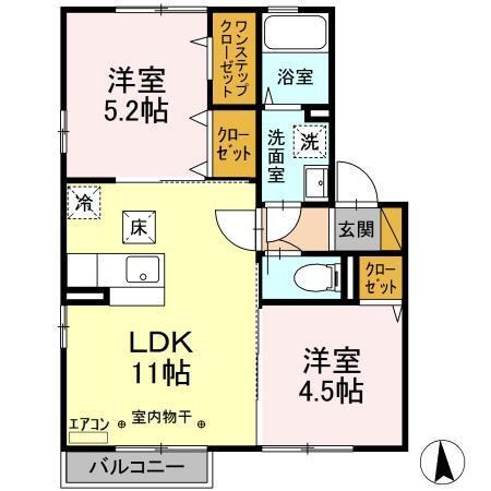エイト・カーサ（102） 間取り図画像
