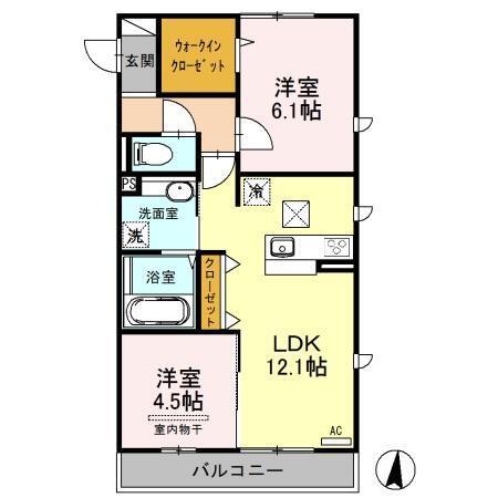 プレジオ　Ⅱ（101） 間取り図画像