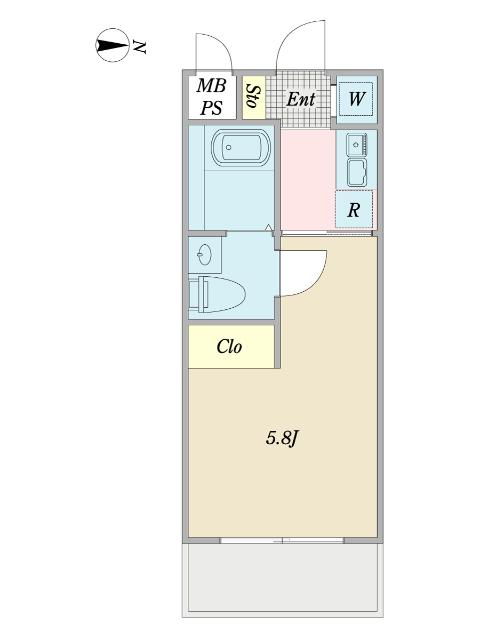 ＳＳ.ＦＬＡＴ都立大学 間取り図画像