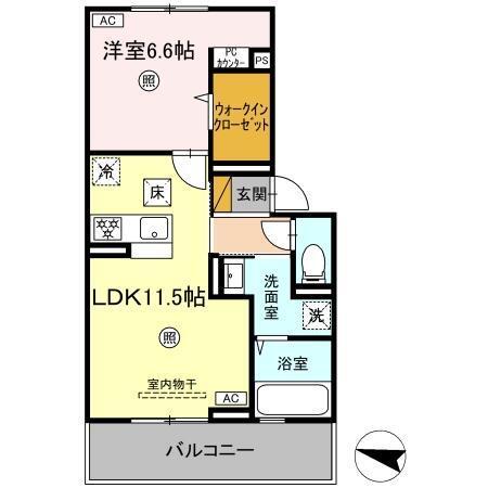 D-room公津の杜B（102） 間取り図画像
