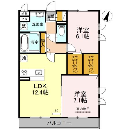クラリスＢ（303） 間取り図画像