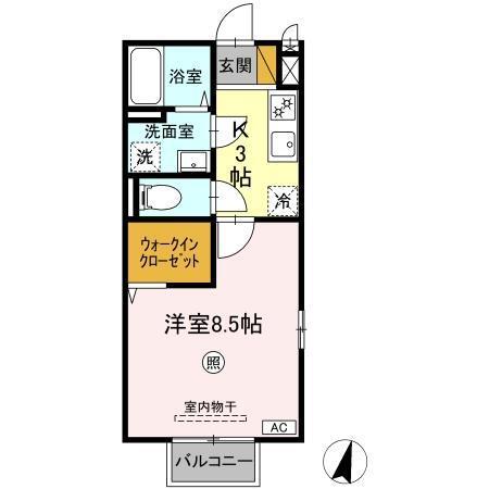 ＦＥＬＩＣＥ・青葉の杜　ＡＢ（A101） 間取り図画像