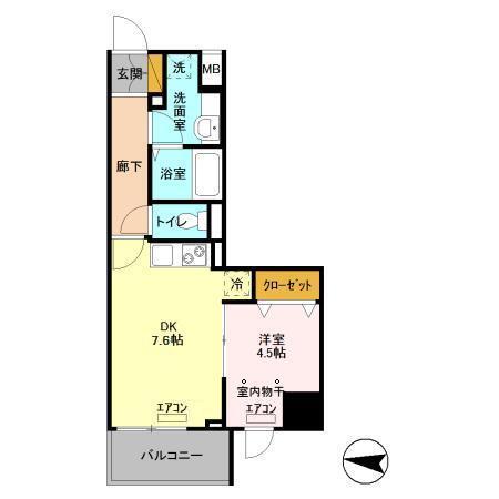 フェリス　コート（1106） 間取り図画像