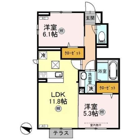 Excellent Dolce（103） 間取り図画像