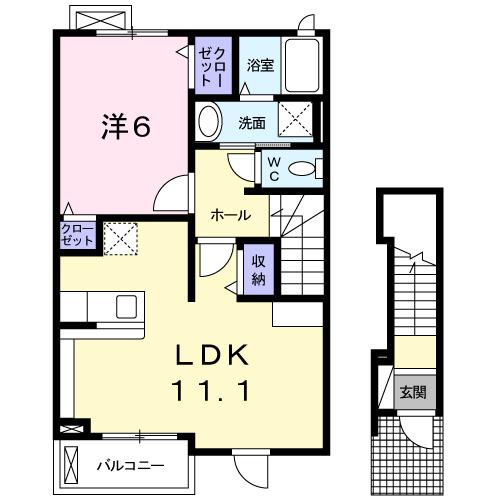 ココ　ジョンヌ（204） 間取り図画像